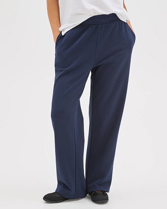 Straight fleece trackpants