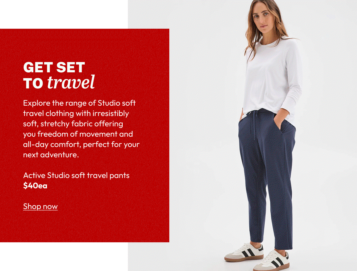 Active Studio soft travel pants