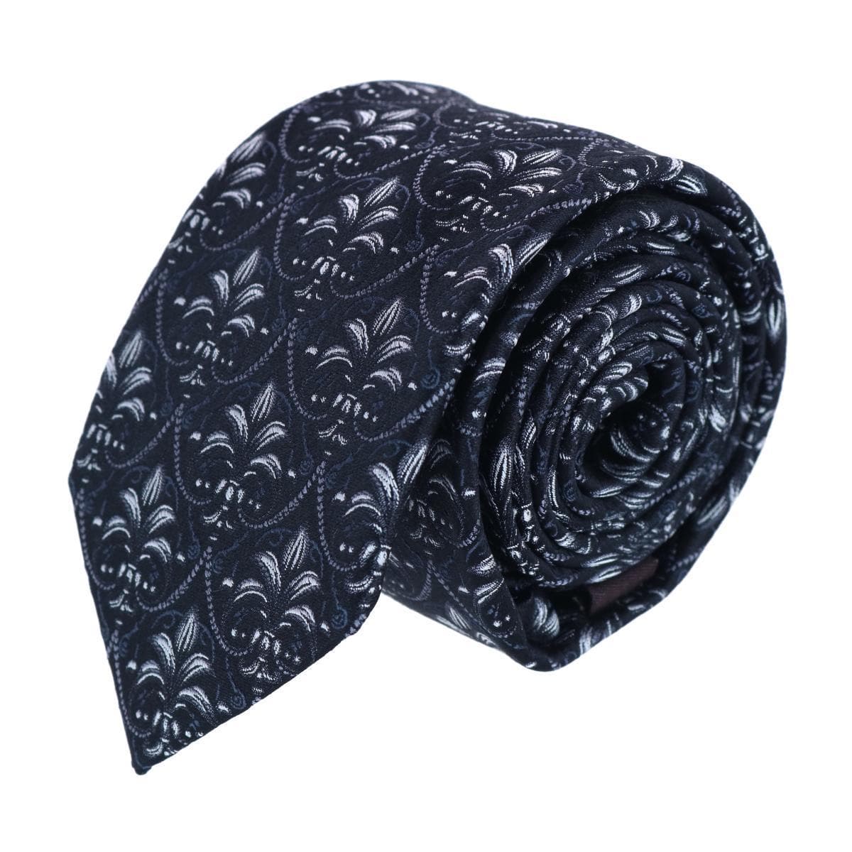 Image of Trafalgar Domenico the Grande Damask Patterned Silk Necktie