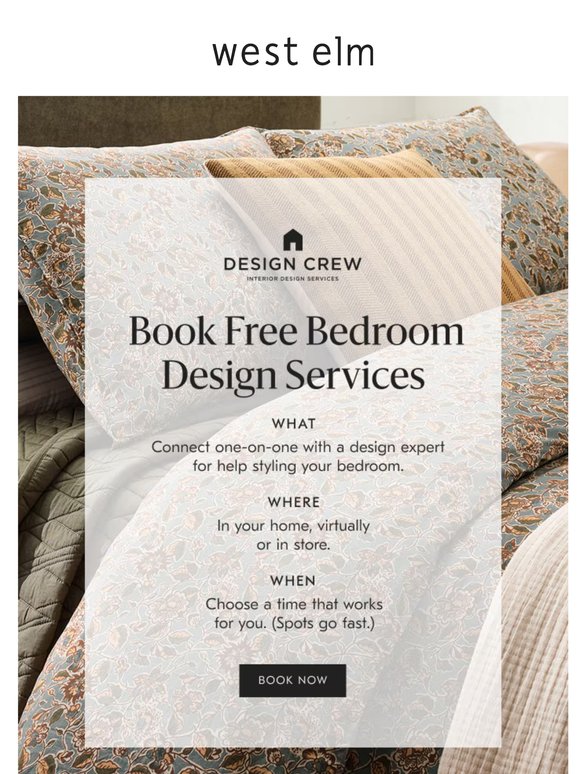 Your complimentary bedroom refresh awaits