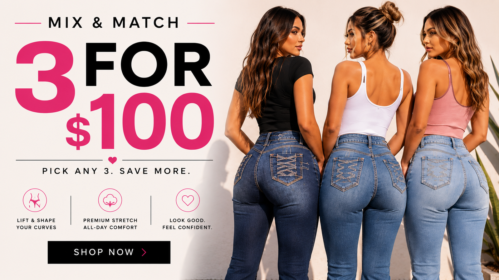 buy 3 for $100 promotion