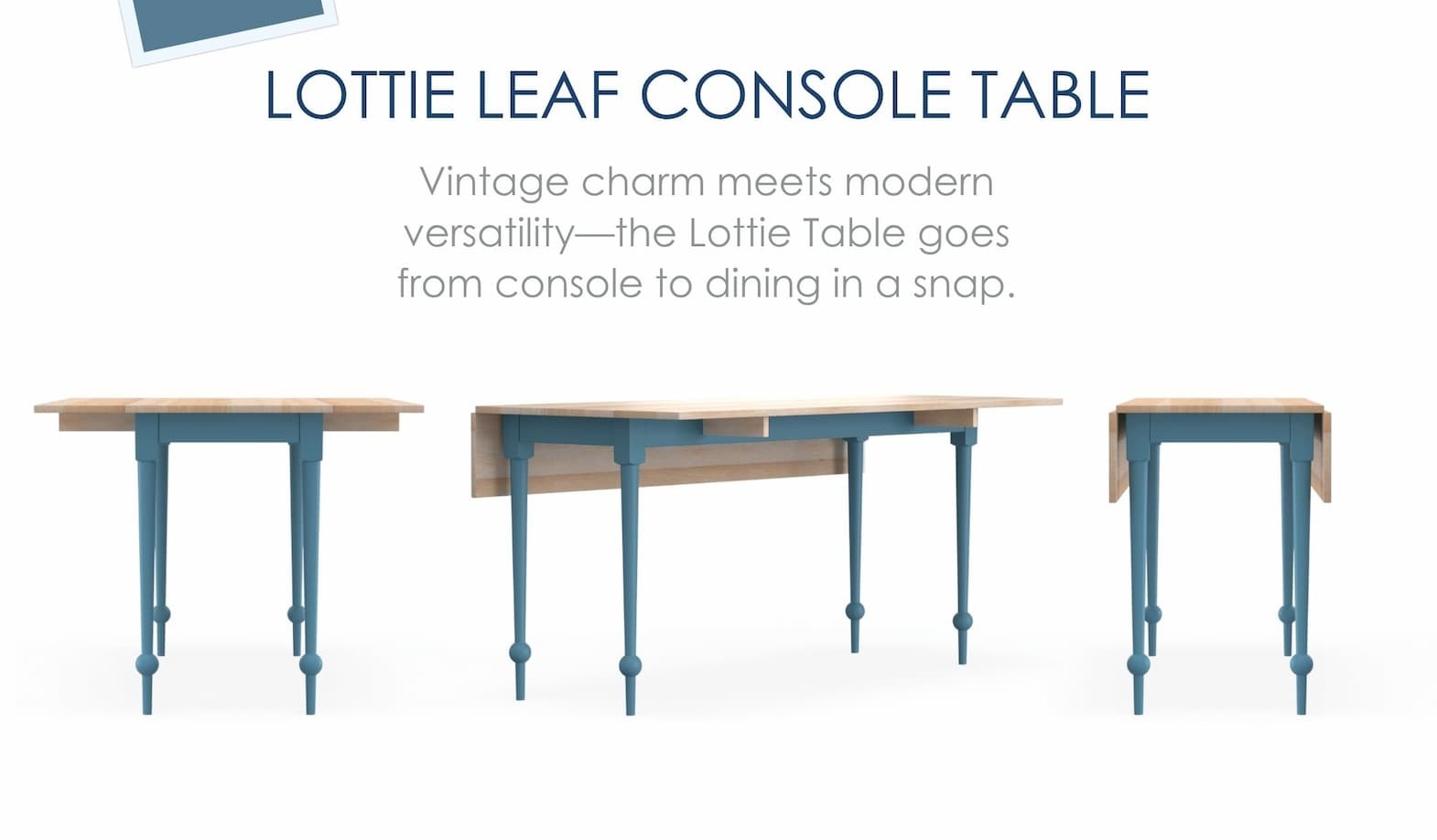 Lottie Leaf Console Table