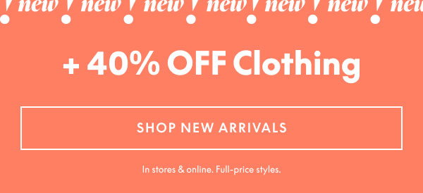 Clothing 40% Off