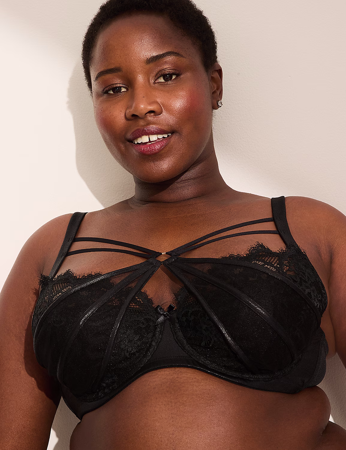 Strappy French Balconette Bra