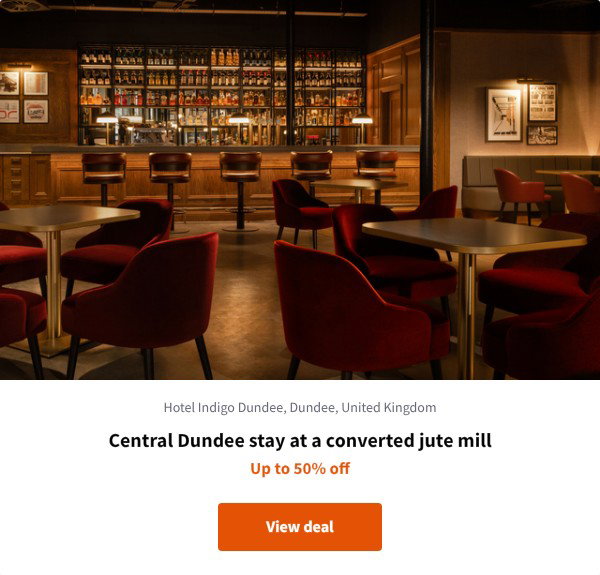 Central Dundee stay at a converted jute mill
