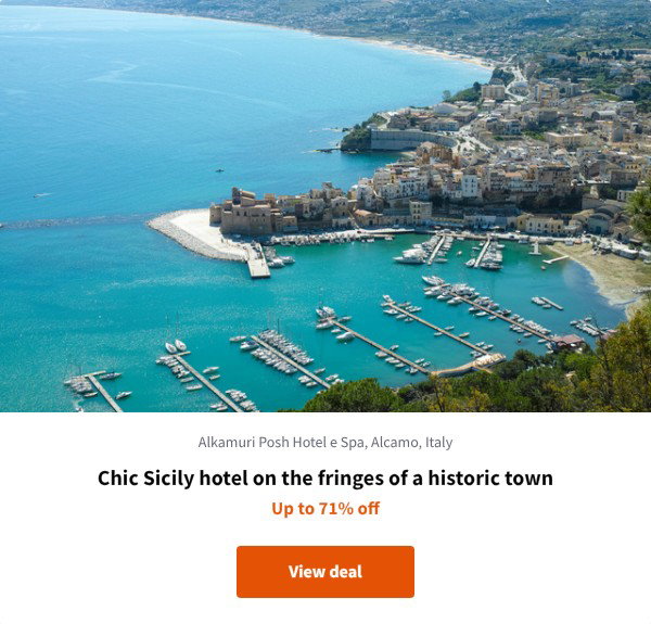 Chic Sicily hotel on the fringes of a historic town