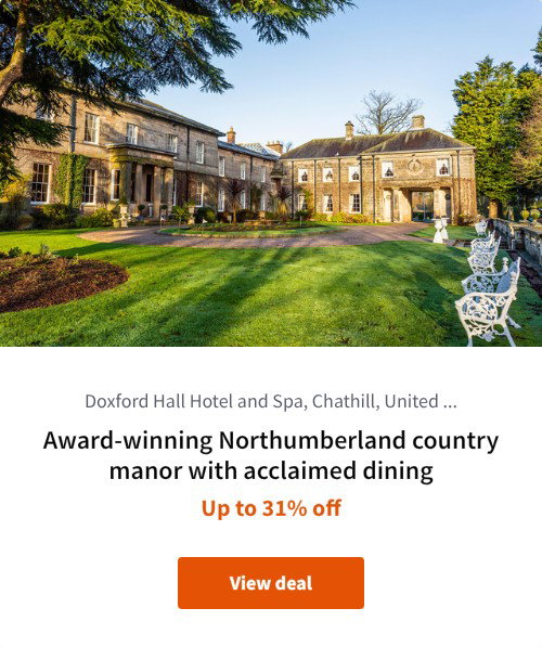 Award-winning Northumberland country manor with acclaimed dining