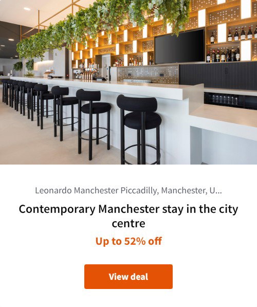 Contemporary Manchester stay in the city centre
