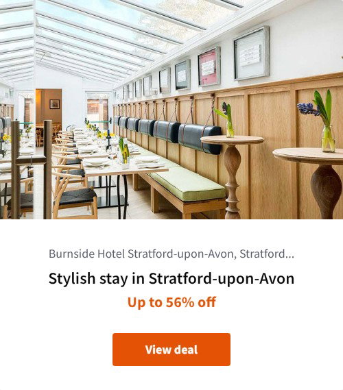 Stylish stay in Stratford-upon-Avon