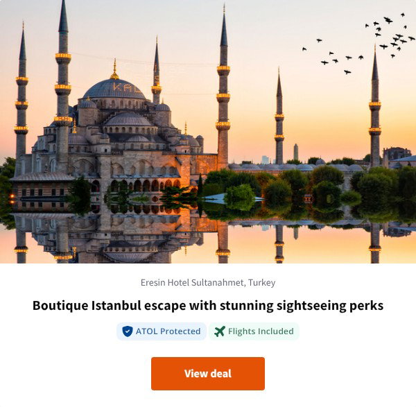 Boutique Istanbul escape with stunning sightseeing perks