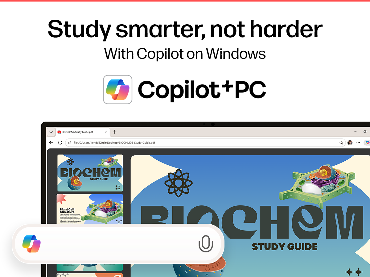 Study smarter, not harder with Copilot on Windows