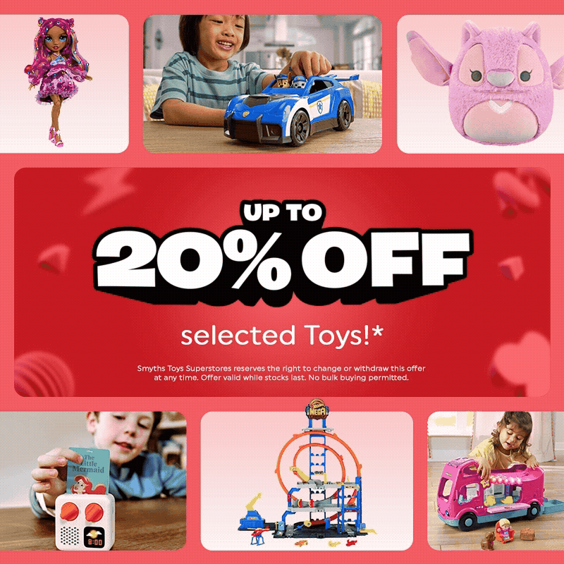 Up to 20% off selected toys