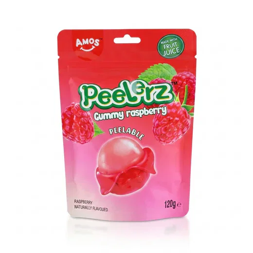 Amos Peelerz Gummy Raspberry 120 Gram