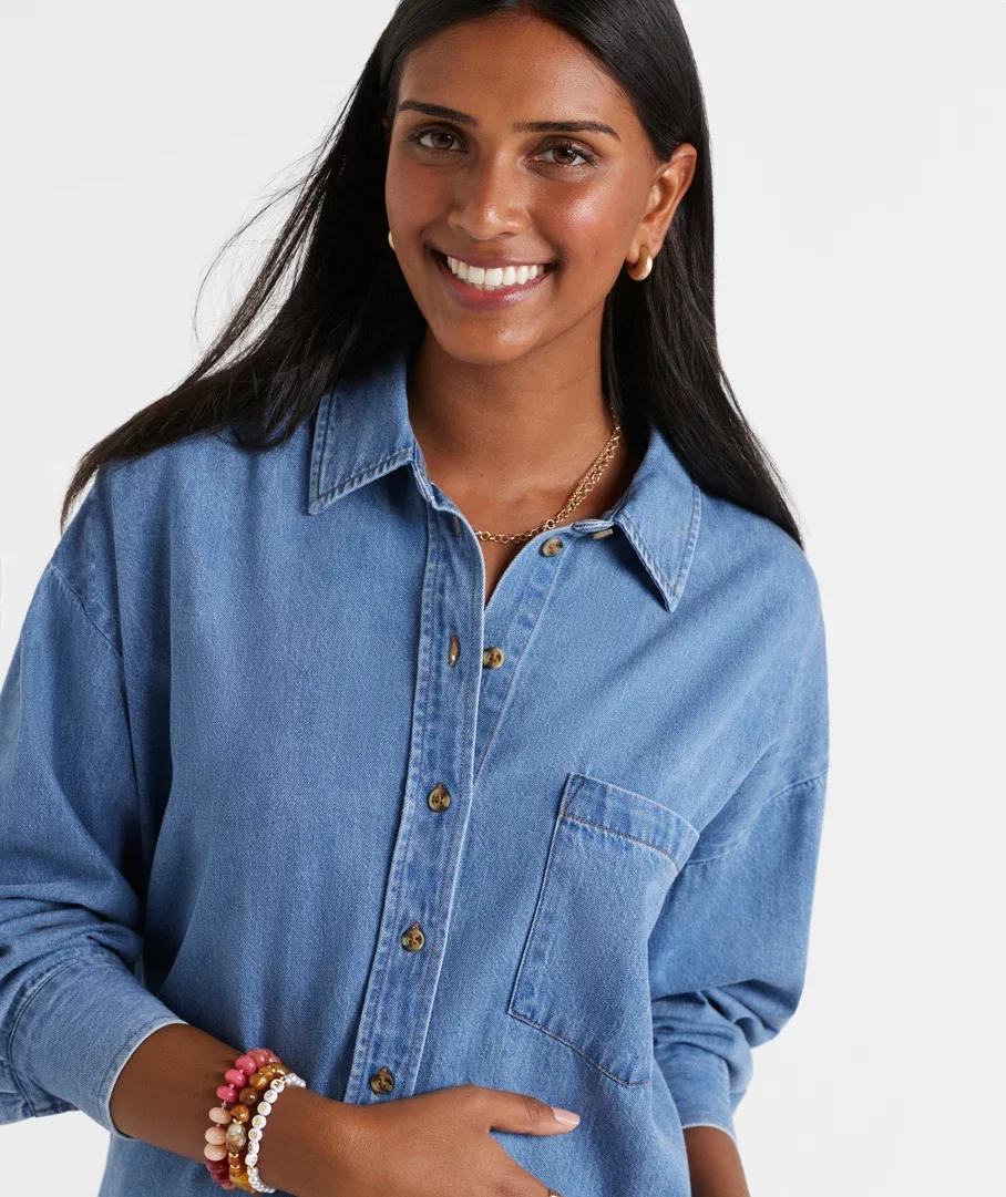 WREN OVERSIZED DENIM SHIRT