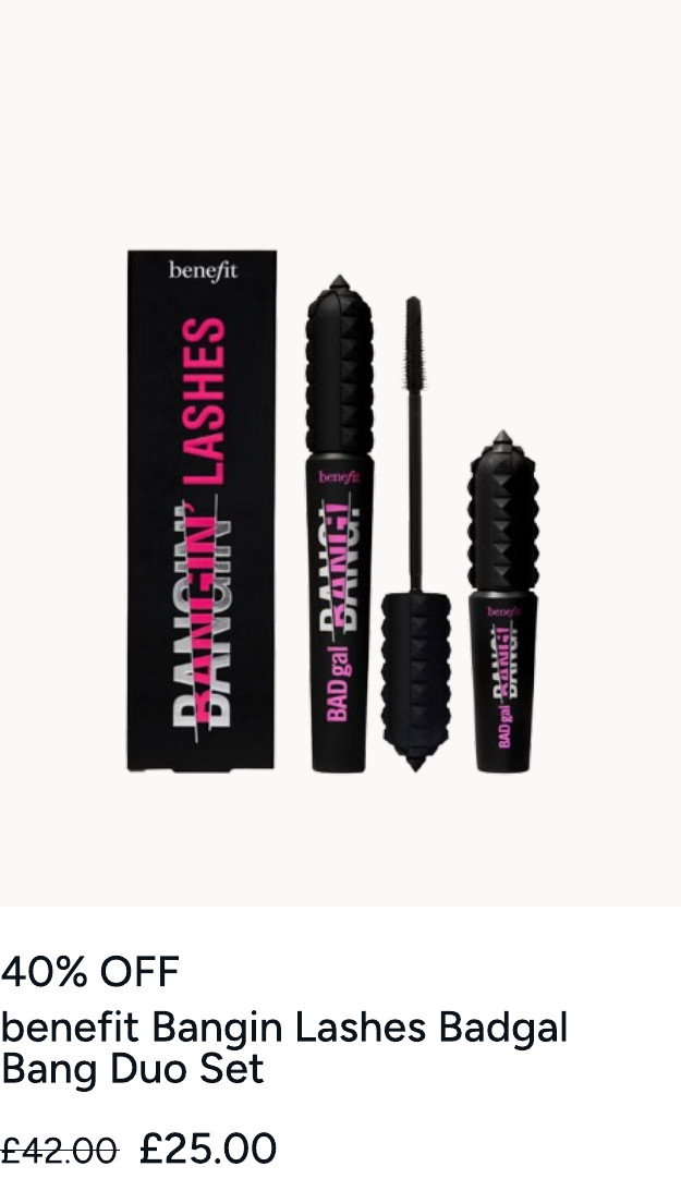 benefit Bangin Lashes Badgal Bang Duo Set