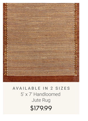5' x 7' Handloomed Jute Rug