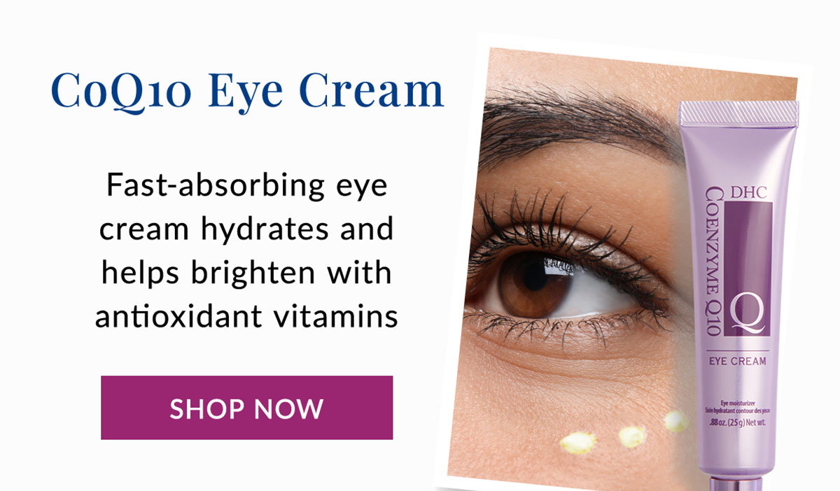 CoQ10 Eye Cream hydrates and brightens