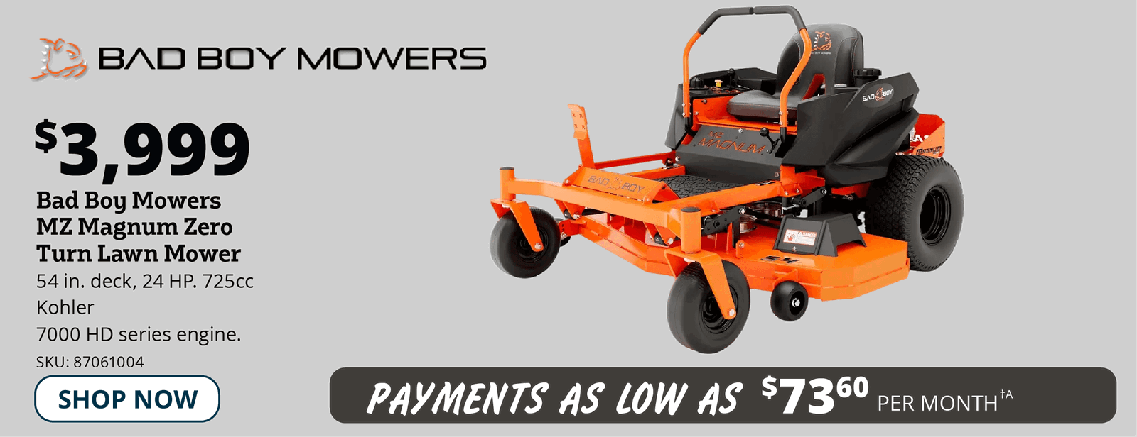 Bad Boy MZ Magnum Zero Mower