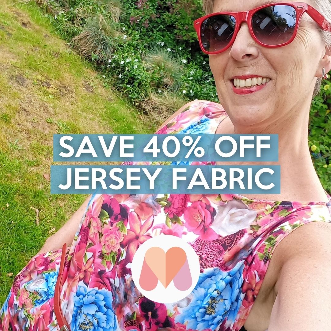 Save 40% off jersey fabric