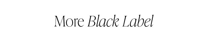 More Black Label
