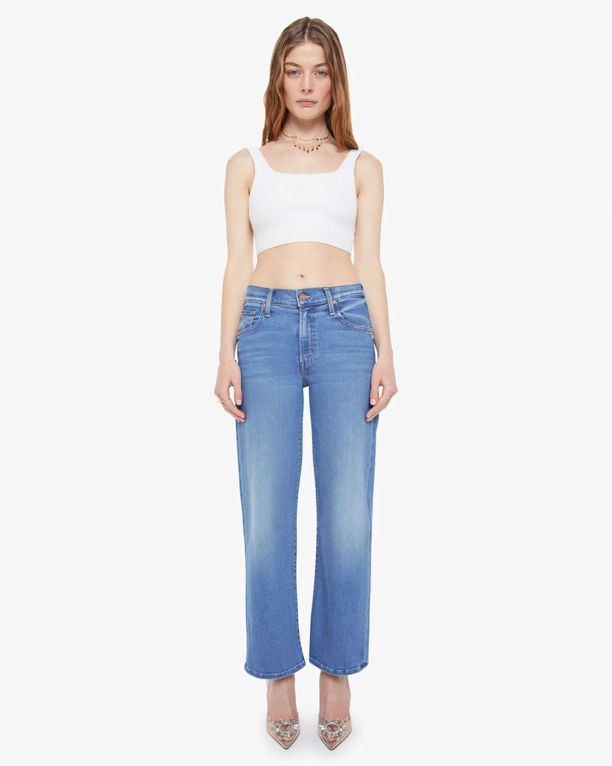 The Mid Rise Rambler Zip Ankle in Piece By Piece