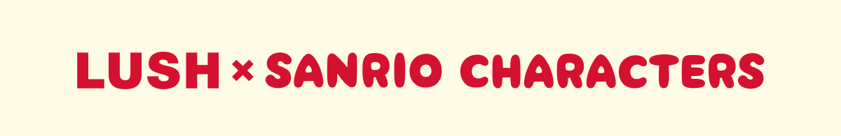 Logo: Lush × Sanrio Characters