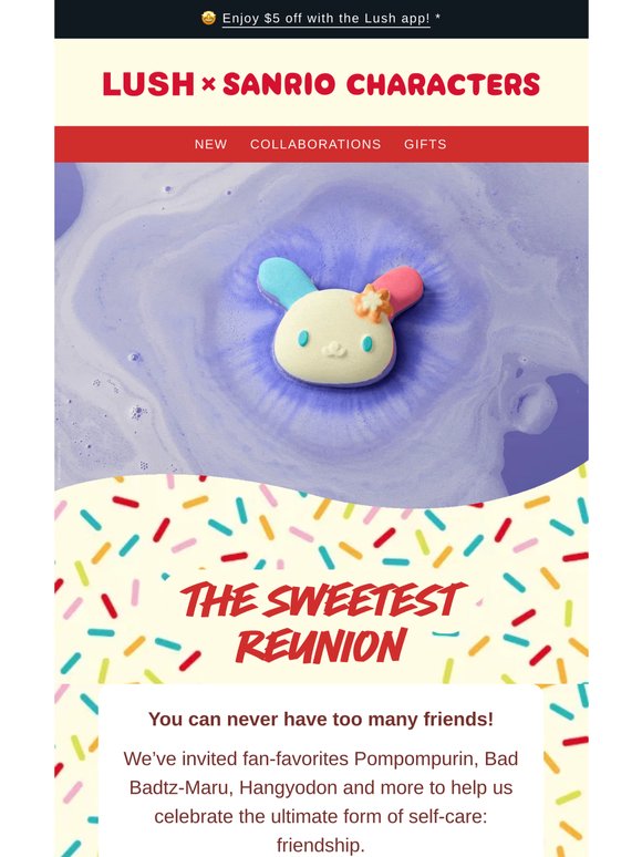 Lush × Sanrio Characters