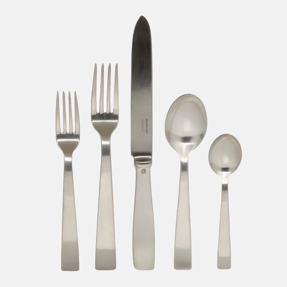 Image of Gio Ponti Satin Silverplate 5-Piece Flatware Set