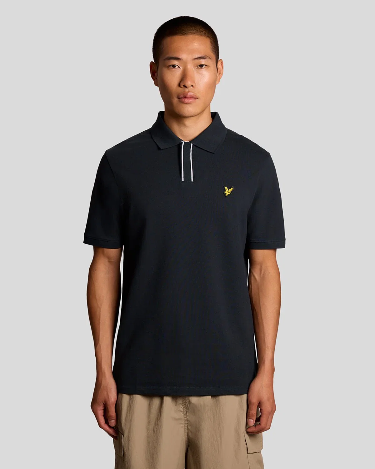 Image of Placket Tipped Polo Shirt