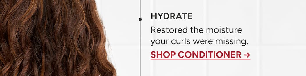 Hydrate to restore moisture to your curls