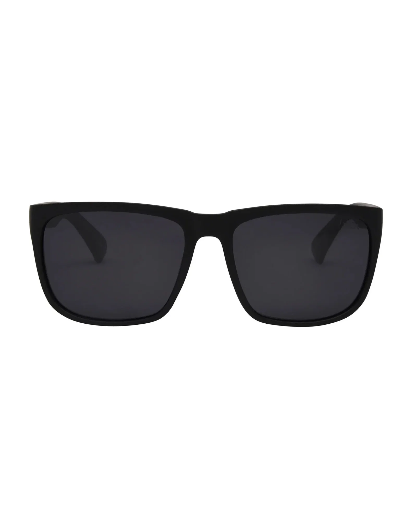 Image of Men's Wyatt Sunglasses - Black/Smoke Polarized Lens