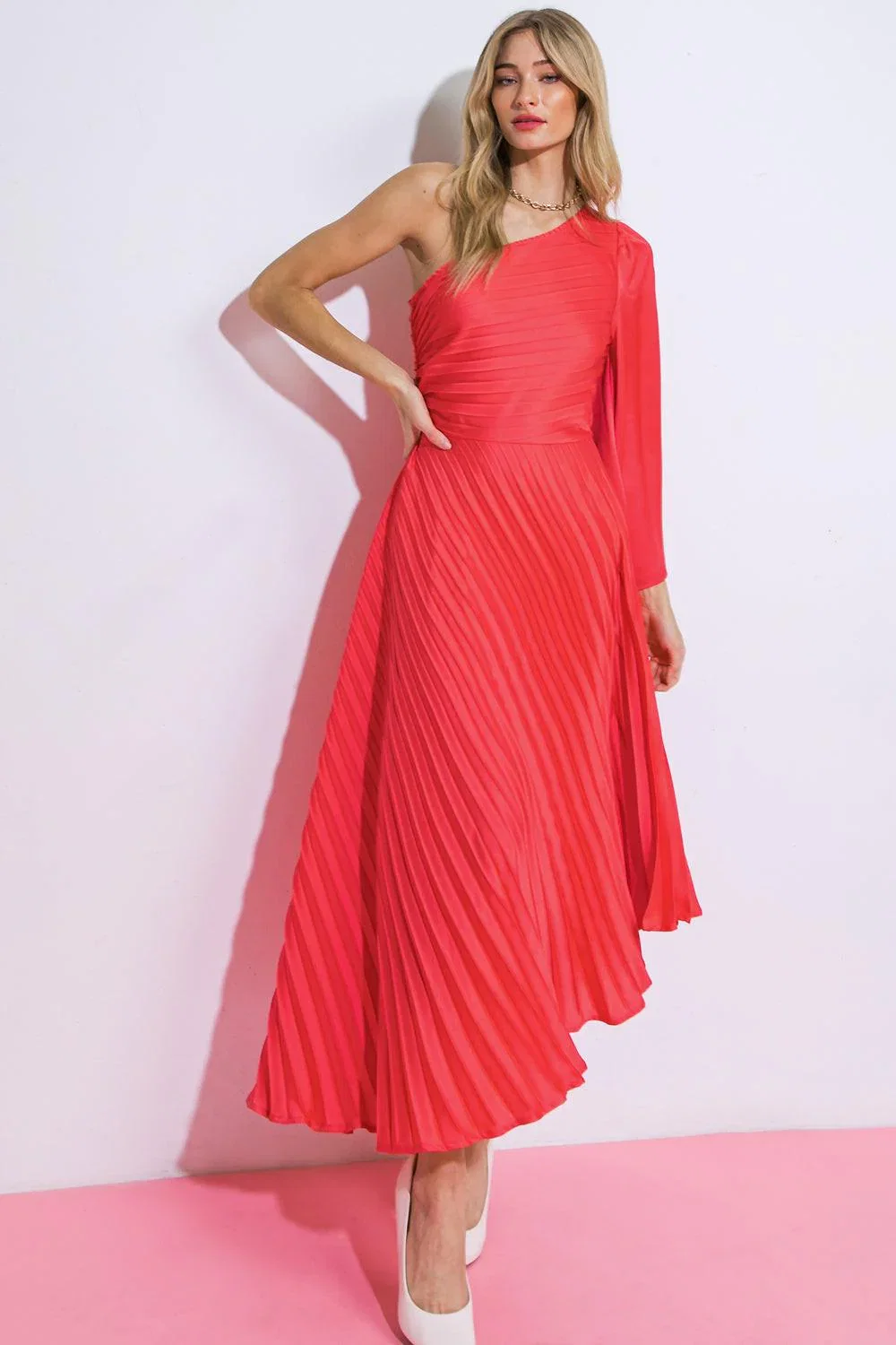 Image of Write This Down Woven Midi Dress