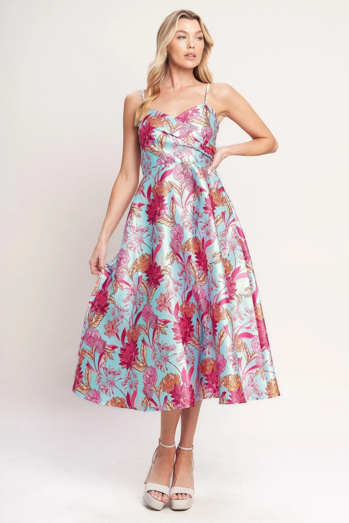 Image of Elevated Garden Woven Midi Dress