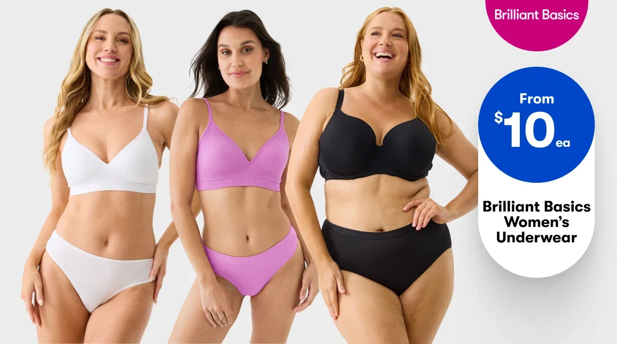 From $10ea | Brilliant Basics Women's Underwear & Bra's
