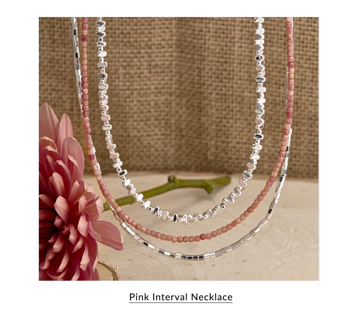 Pink Interval Necklace
