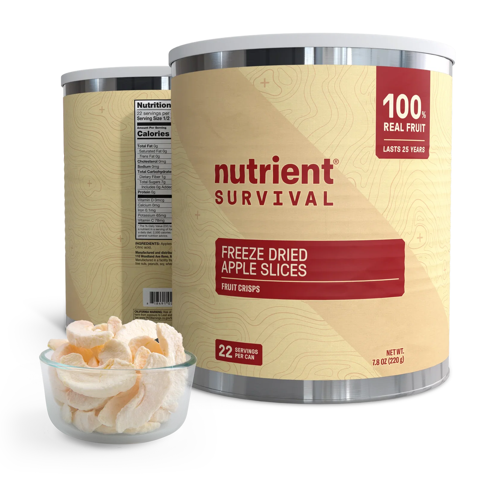 Image of Freeze Dried Apple Slices #10 Can