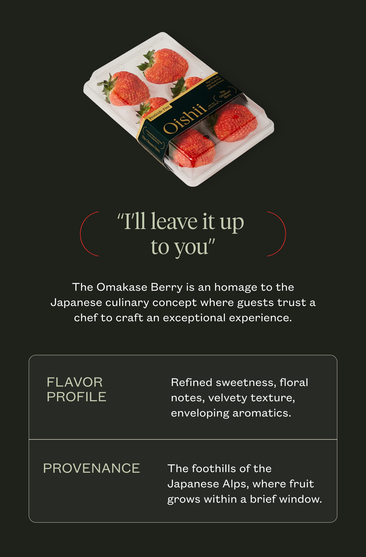 The Omakase Berry