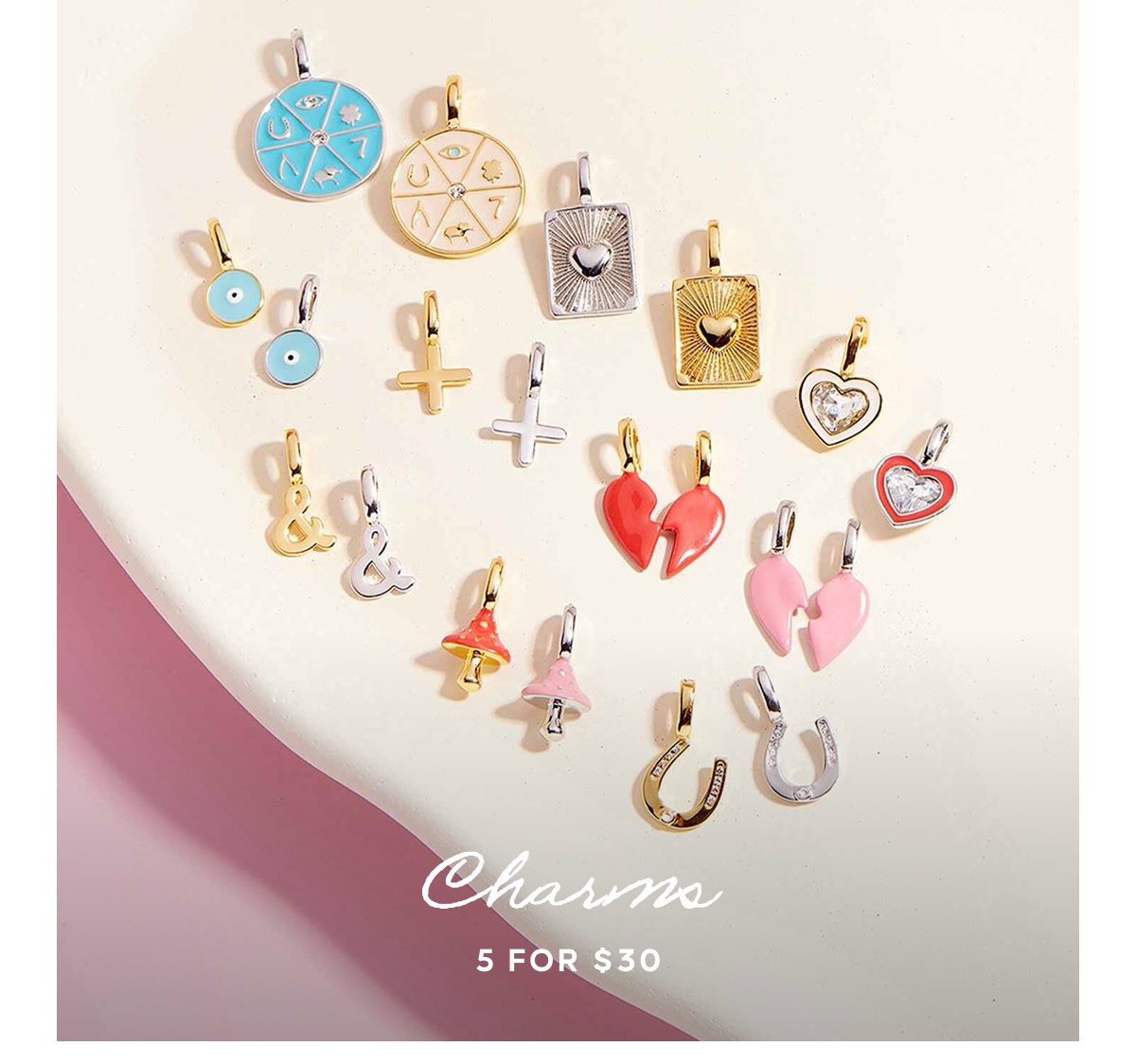 Charms 5 for $30