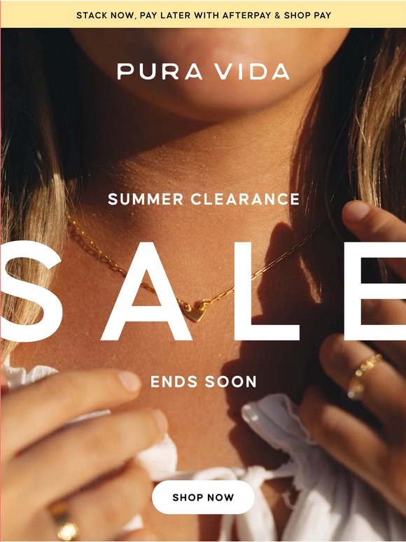Ends Soon! Up to 60% OFF 🌴