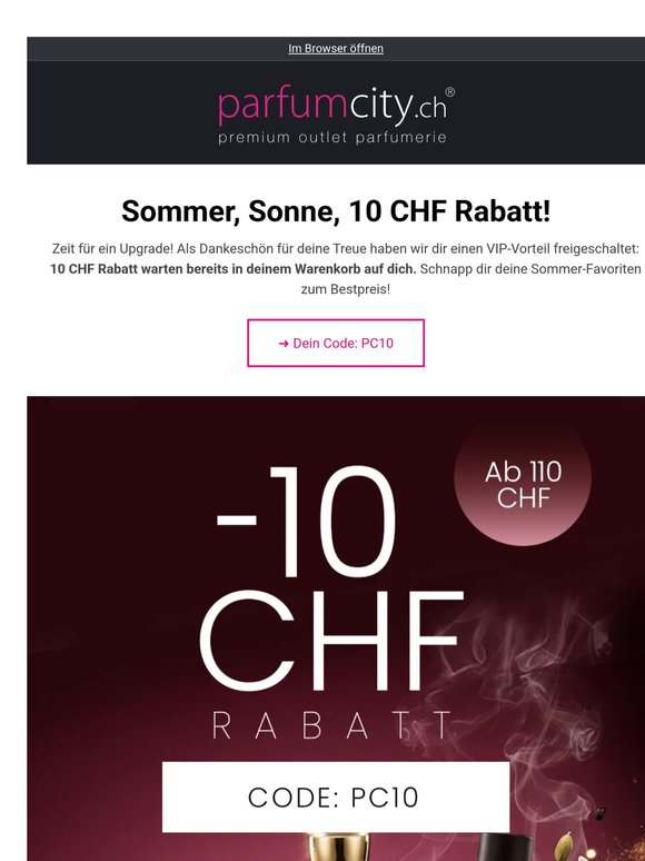 🔥 HOT: 10 CHF Sommer-Rabatt gesichert!