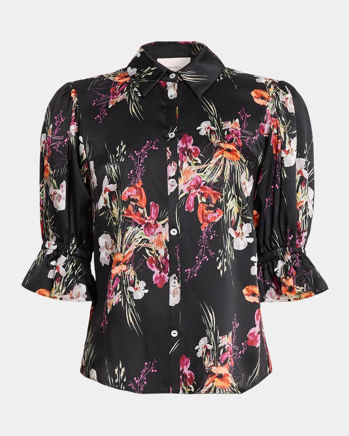 Fiona Satin Iris Bouquet Top