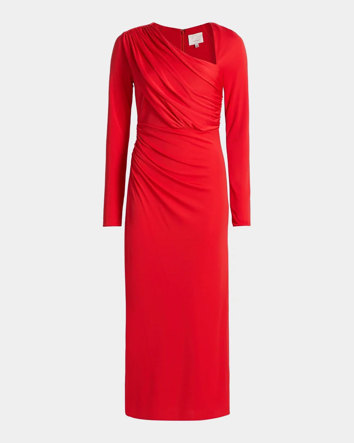 Jalyn Draped Jersey Midi-Dress