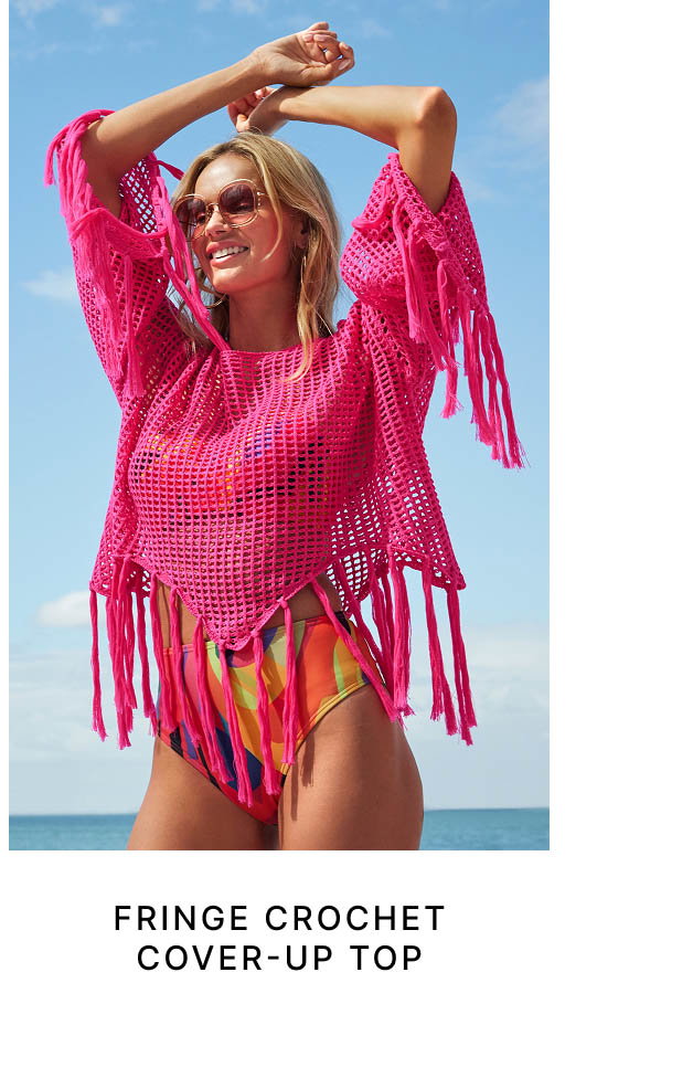 Fringe Crochet Cover-Up Top