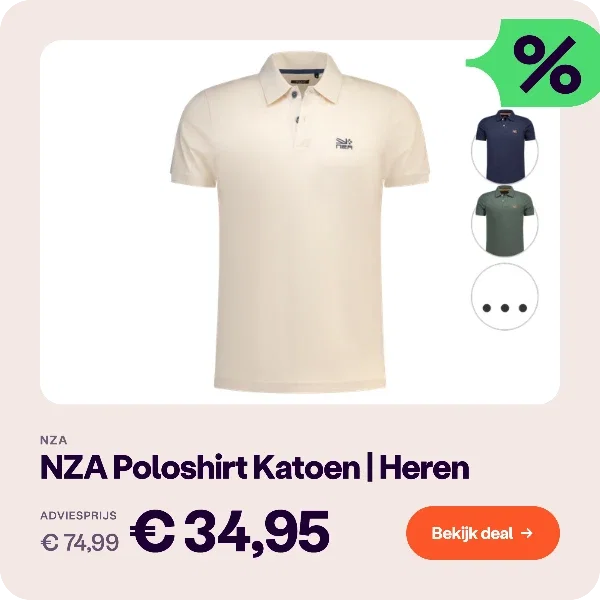 NZA Poloshirt Katoen Heren