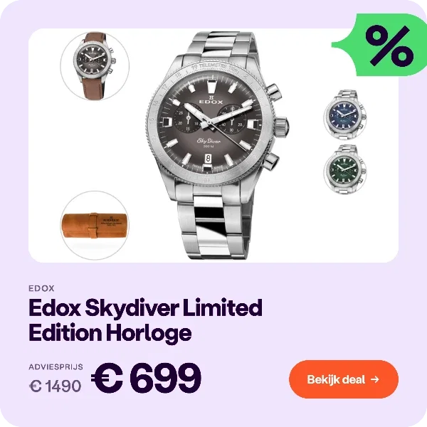 Edox Skydiver Limited Edition Horloge Heren