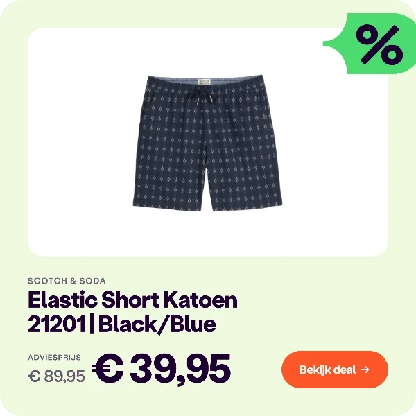 Scotch & Soda Elastic Short Black Blue