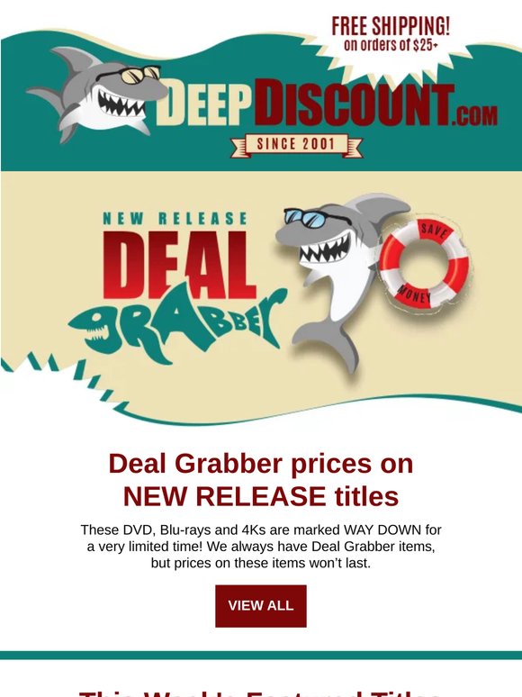 Deal Grabber Pricing on New Releases