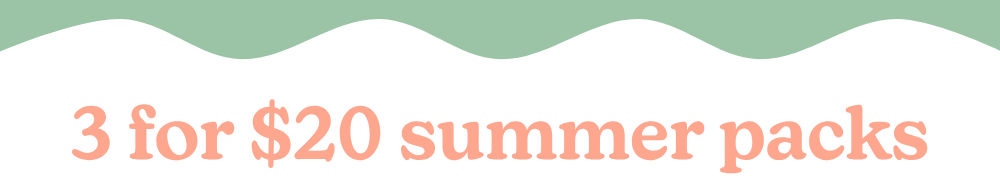 3 for $20 summer packs