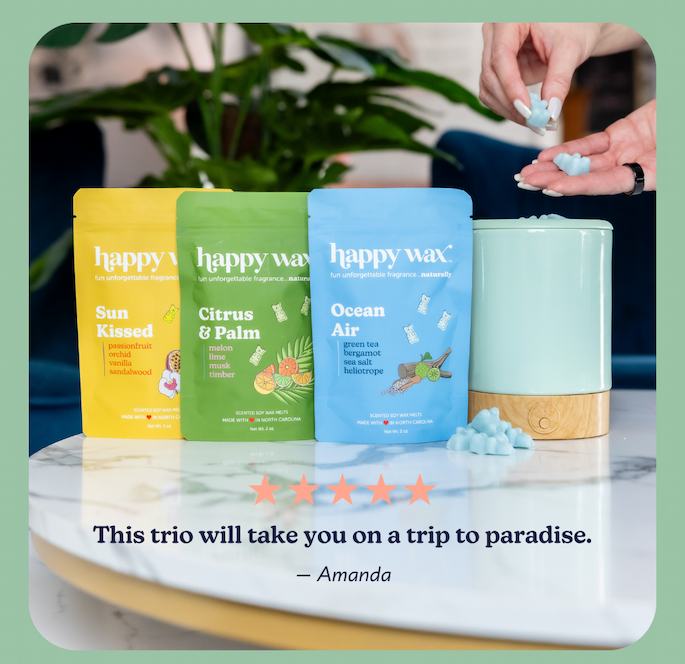 this trio will take you on a trip to paradise. -amanda