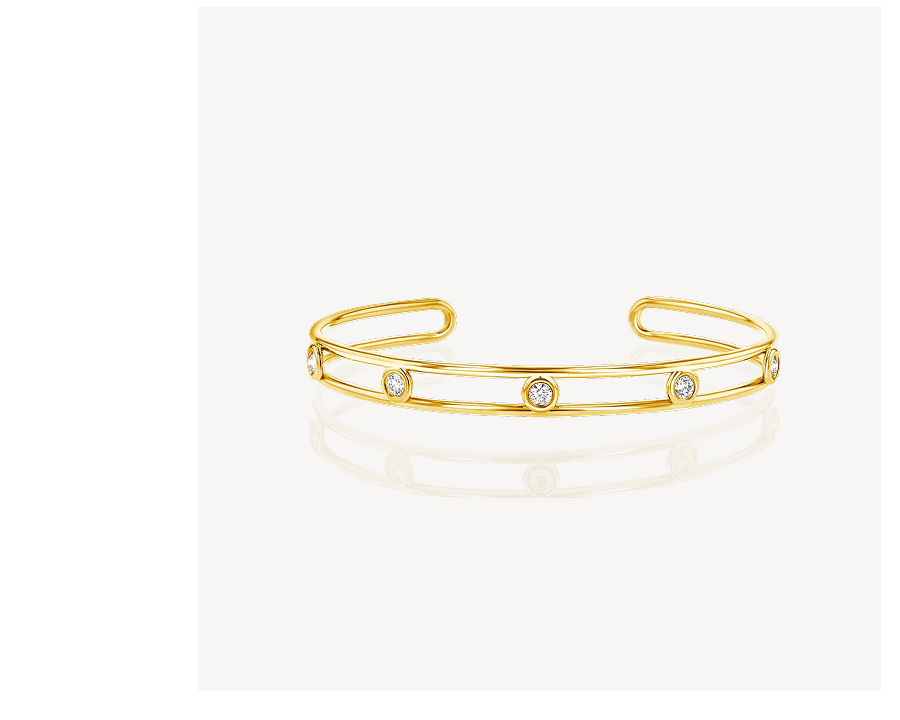 Bubble Diamond Cuff